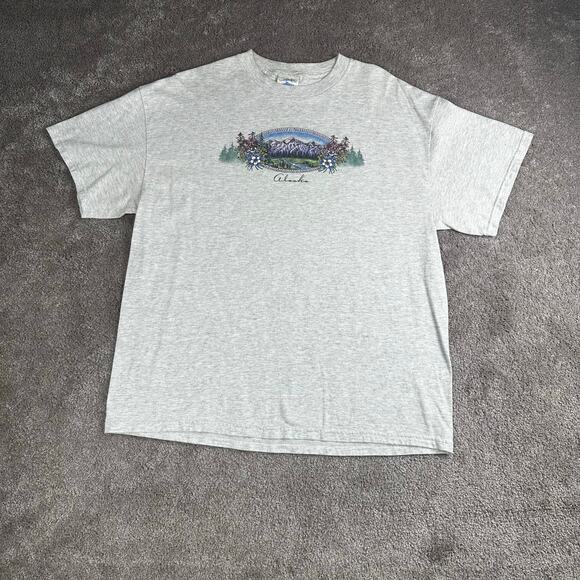 Tennessee River Other - Vintage 90s Alaska Souvenir T-Shirt Tennessee River Size XL Gray Graphic Tee